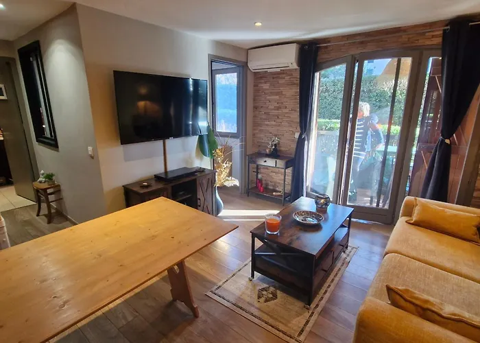 2 Pieces Climatise Avec Terrasse Et Parking A Ste Maxime - Fr-1-780-43 * Сент-Максім